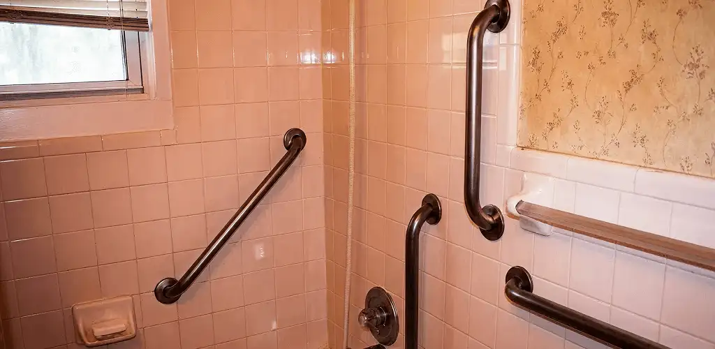 Shower grab bar installation for bathroom safety and accessibility in Hollywood, FL