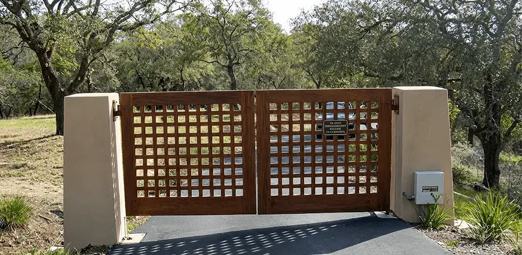 Driveway gate installation for a residential property in Hollywood, FL