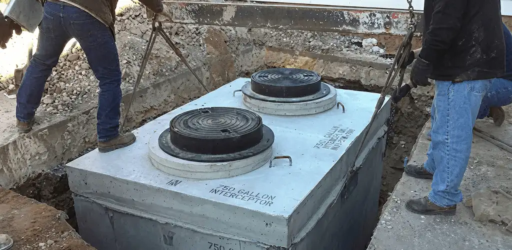 Grease trap installation for a commercial property drainage system in Hollywood, FL